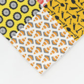 モダン建築ボーワーカーショベルキルト フリースブランケット (角)