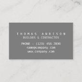 モダン建築リノベーションビルダー契約者 名刺 (裏面)