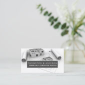 モダン建築リノベーションビルダー契約者 名刺 (スタンド正面)