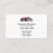 モダン建築修理手利大工 名刺 (裏面)