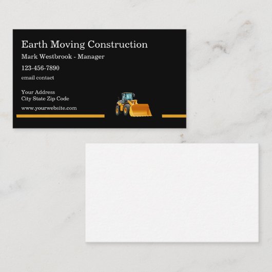 モダン建築名ユニーク刺 名刺 (正面/裏面)