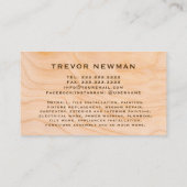 モダン建築手利大工ツール木材 名刺 (裏面)