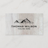 モダン建築手利大工ツール木材 名刺 (正面)