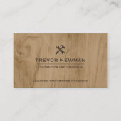 モダン建築手利大工ツール木材 名刺 (正面)