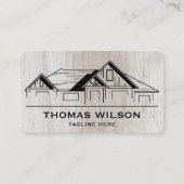 モダン建築手利大工ツール木材 名刺 (正面)