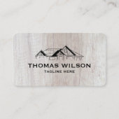 モダン建築手利大工ツール木材 名刺 (正面)