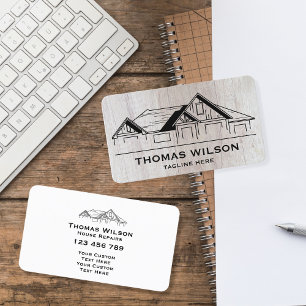 モダン建築手利大工ツール木材 名刺