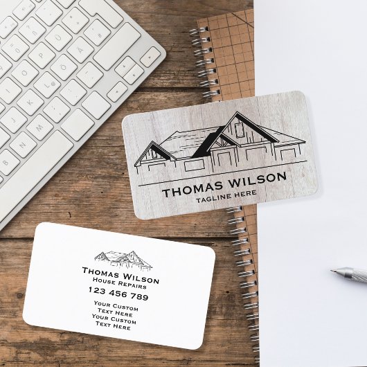 モダン建築手利大工ツール木材 名刺