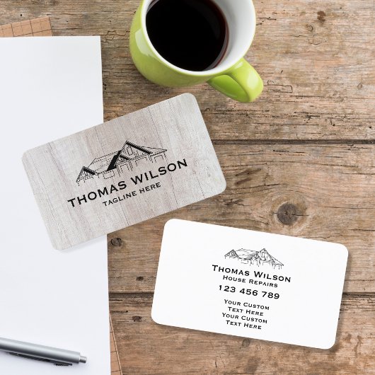 モダン建築手利大工ツール木材 名刺