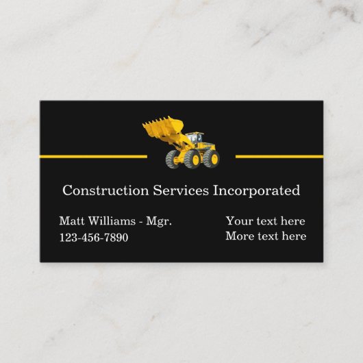 モダン建築採掘業 名刺 (正面)