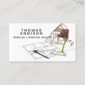 モダン建築改造工事施工業者 名刺 (正面)