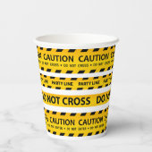 モダン建築注意誕生日ベビーシャワー 紙コップ (裏面)