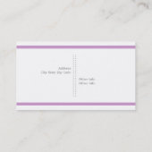 モダン建築白、紫、グレー 名刺 (裏面)