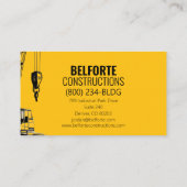 モダン建築 | イエロー&クレーンデザイン 名刺 (裏面)