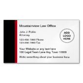 モダン弁護士ロゴテンプレート マグネット名刺 (正面)