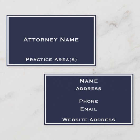 モダン弁護士名刺 名刺 (正面/裏面)