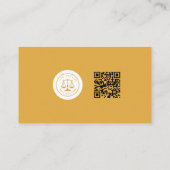 モダン弁護士 |シンプル 名刺 (裏面)