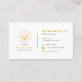 モダン弁護士 |シンプル 名刺 (正面)