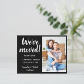 モダン引っ越しましたの新しいアドレスの変更の写真 案内ポストカード (スタンド正面)