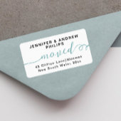 モダン引っ越しましたの新しいアドレスの書スタイリッシュ跡 ラベル