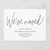 モダン引っ越しましたニューホームブラック 案内ポストカード (正面)