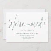 モダン引っ越しましたニューホーム 案内状 (正面)