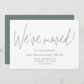 モダン引っ越しましたニューホーム 案内状 (正面/裏面)