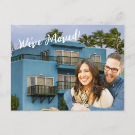 モダン引っ越しました写真の新しいアドレスのお知らせ ポストカード