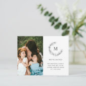 モダン引っ越しました写真植物単図 案内ポストカード (スタンド正面)