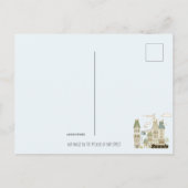 モダン引っ越しました変更 ポストカード (裏面)