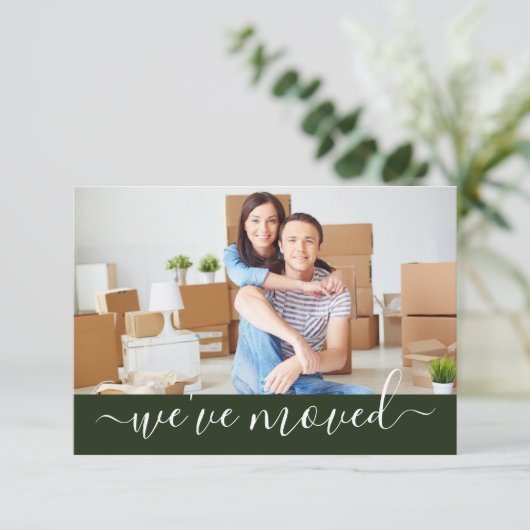 モダン引っ越しました変更 案内状 (スタンド正面)