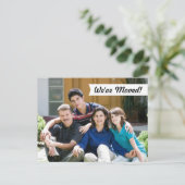 モダン引っ越しました新しいホームフォトポストカード 案内ポストカード (スタンド正面)