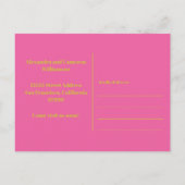 モダン引っ越しました新しいホーム移動 |黄色 ポストカード (裏面)