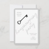 モダン引っ越し祝いパーティーパーティの招待状 |グクールレイ (正面)