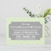 モダン引っ越し祝いパーティーパーティの招待状 招待状 (スタンド正面)