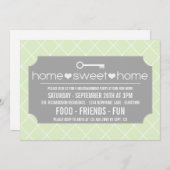 モダン引っ越し祝いパーティーパーティの招待状 招待状 (正面/裏面)
