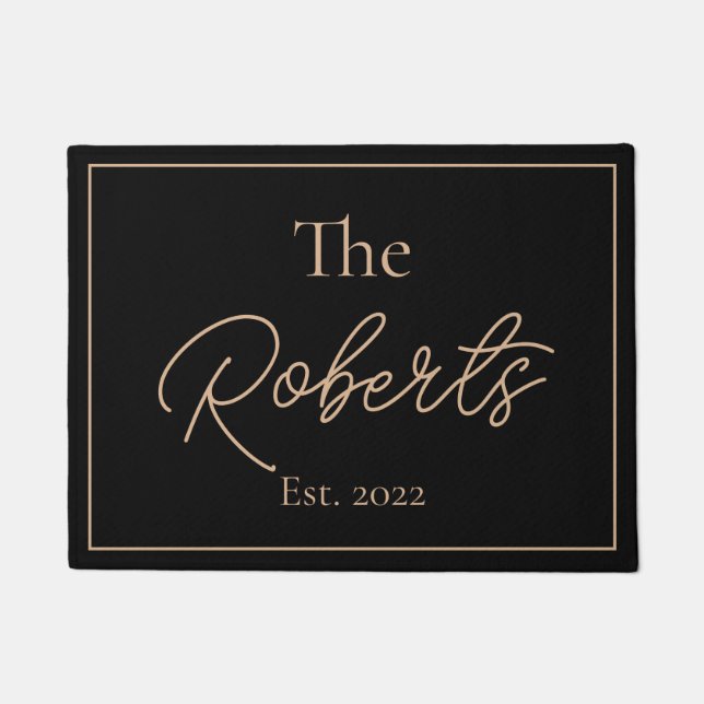 モダン引っ越し祝いパーティー |新しいホーム |ようこそ ドアマット (正面)