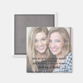 モダン引用文カスタム最高のフレンド写真 マグネット (正面/裏面)