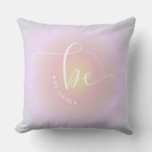 モダン引用文ラベ感動的ンダービーアンエンジェル クッション (正面)