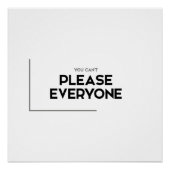 モダン引用文：全員を喜ばせない ポスター (正面)