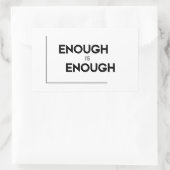 モダン引用文:十分 長方形シール (バッグ)