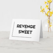 モダン引用文:復讐は甘い カード (黄色い花)