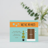 モダン引越し案内はがき 案内ポストカード (スタンド正面)