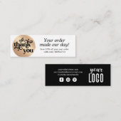モダン循環サンキューカード スキニー名刺 (正面/裏面)