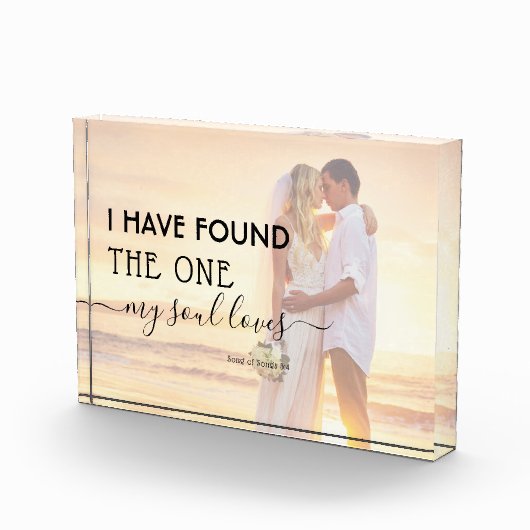 モダン心が愛する人を見つけた写真 フォトブロック (右)