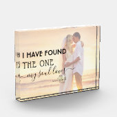 モダン心が愛する人を見つけた写真 フォトブロック (左)