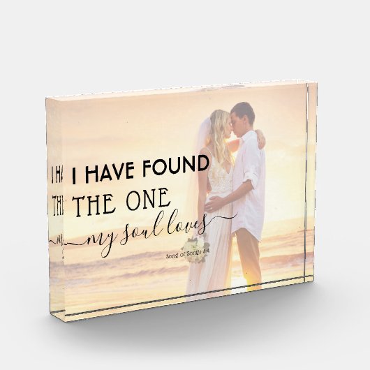 モダン心が愛する人を見つけた写真 フォトブロック (左)