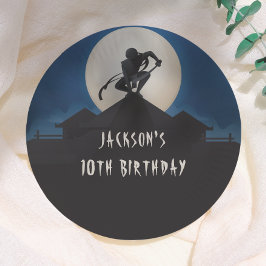 モダン忍者ウォーリア誕生日パーティー ペーパープレート