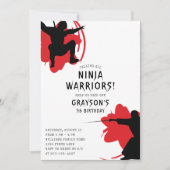 モダン忍者戦士バースデーパーティー 招待状 (正面)
