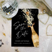 モダン応援日付カードの保存 招待状